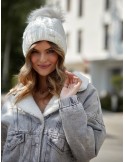 Cream winter hat C12 - Online store - Boutique